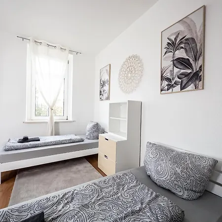 Apartment 2-room With 4 Single Beds Leipzig